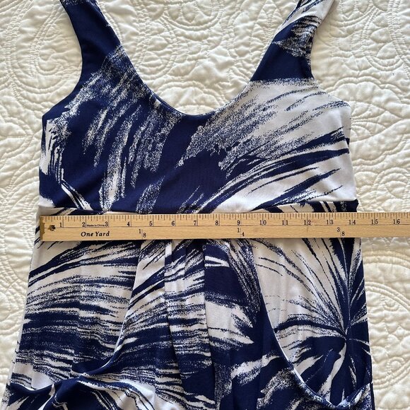 Blue and White Tank Tunic - Picture 9 of 9